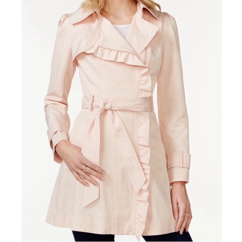 NWT Plus Size 2X Jessica Simpson Trench, Pink